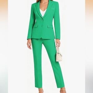 Women’s two piece suit. Slim fit blazer two bottom business office